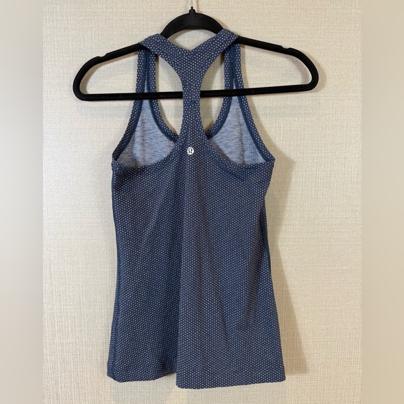 Lululemon Cool Racerback II Luon Pacific Pointe Jacquard True Navy Onyx Blue - Picture 7 of 10